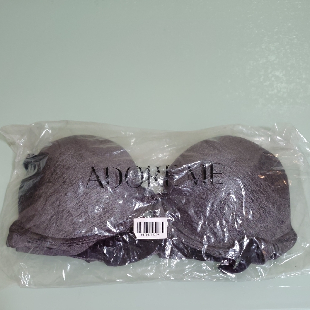 Adore Me Women's Charcoal Strapless Bra 32 C